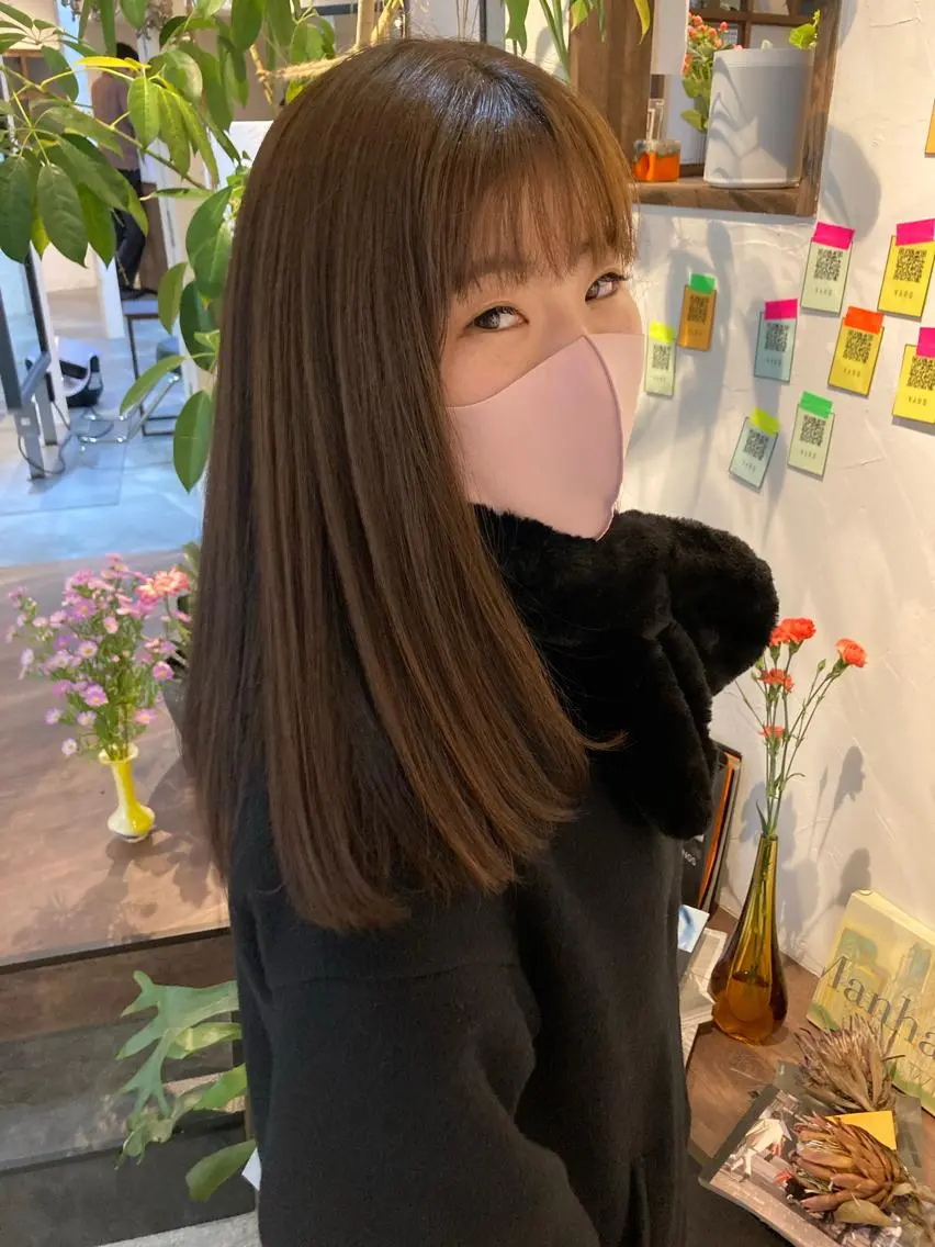 ミディアム ヘアカラー トリートメント 金田 夏野のヘアスタイル