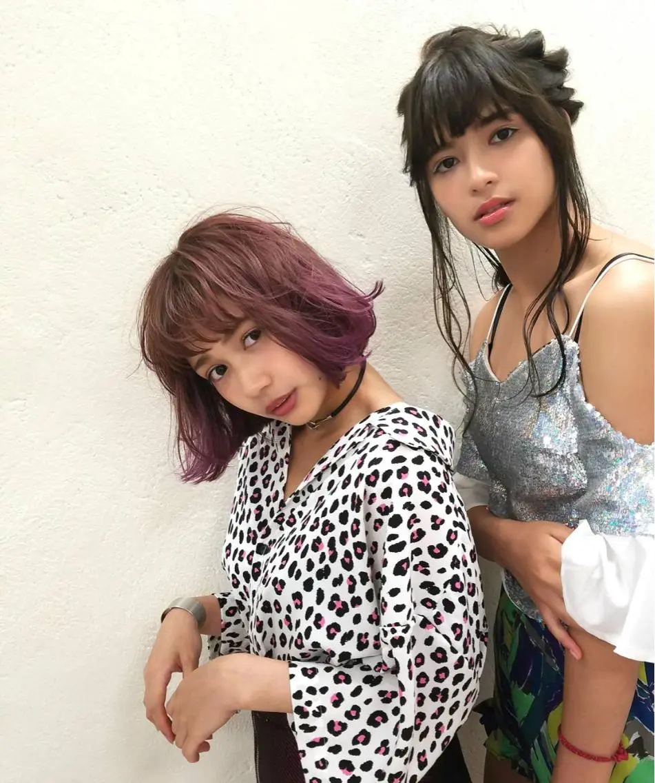 ミディアム カラー ブリーチ グラデーションカラー ピンクカラー ケアブリーチ特化🍀 ハイライトOK寛也のヘアスタイル