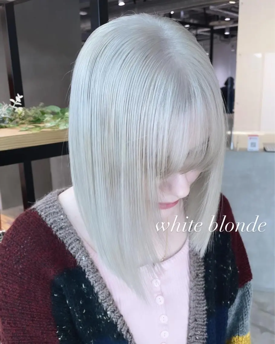 ミディアム カラー ブリーチ カット ヘアカラー トリートメント ヘアセット 💜ハイトーン💛 マジカルかいちゃんのヘアスタイル