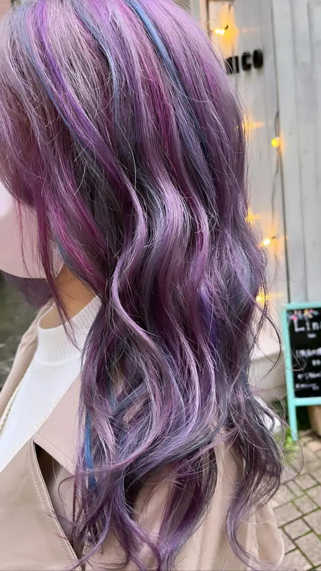 ロング カラー ショートボブ アッシュ バレイヤージュ ミストバング ベージュカラー カット ヘアカラー トリートメント 原宿サロン代表 デザインカラー伊藤卓のヘアスタイル