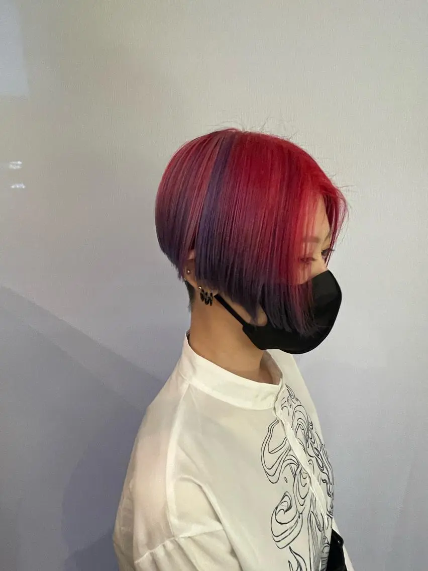 ショート カラー ブリーチ あ あのヘアスタイル