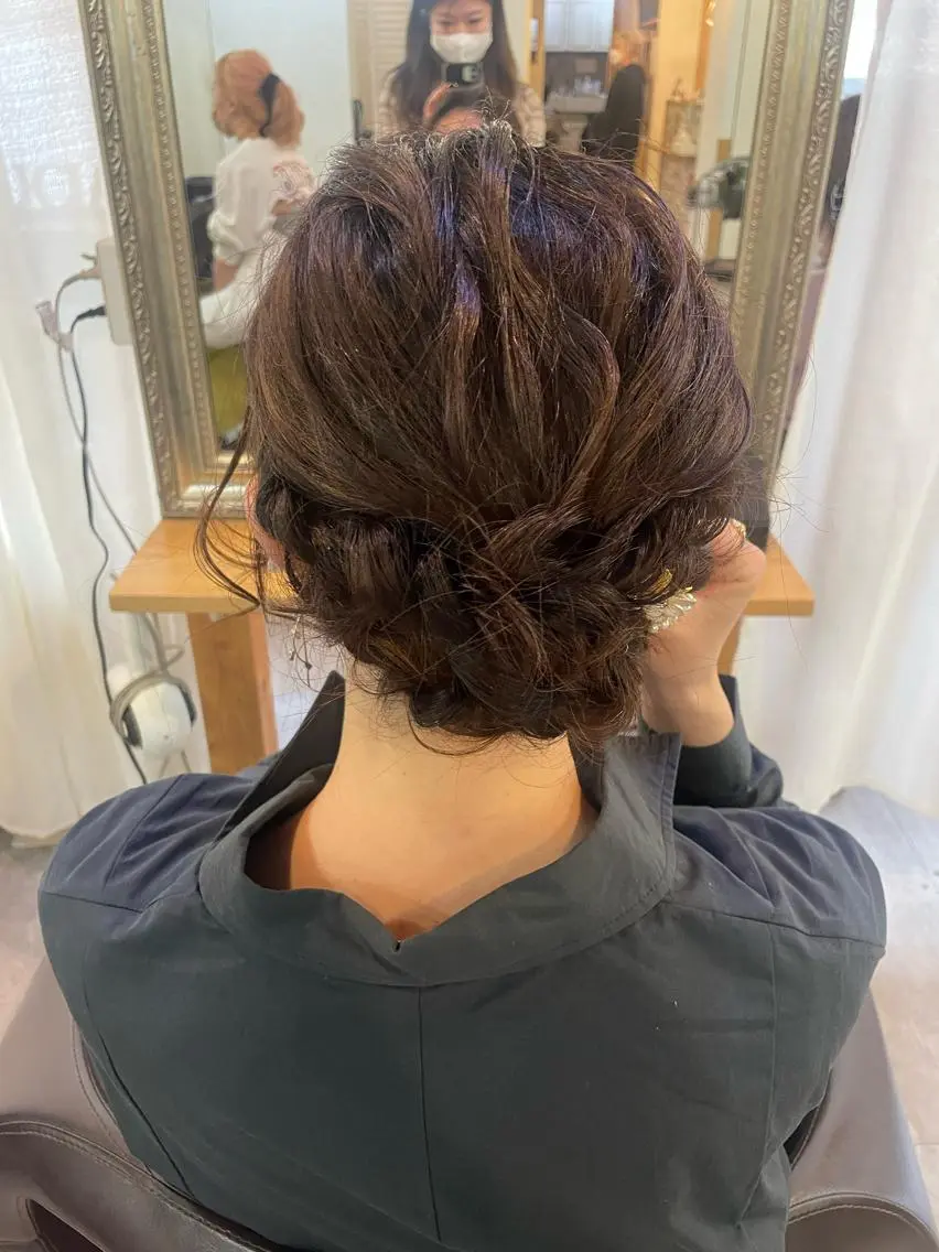 ヘアアレンジ ヘアセット Ølri 中嶋のマツエク・マツパデザイン