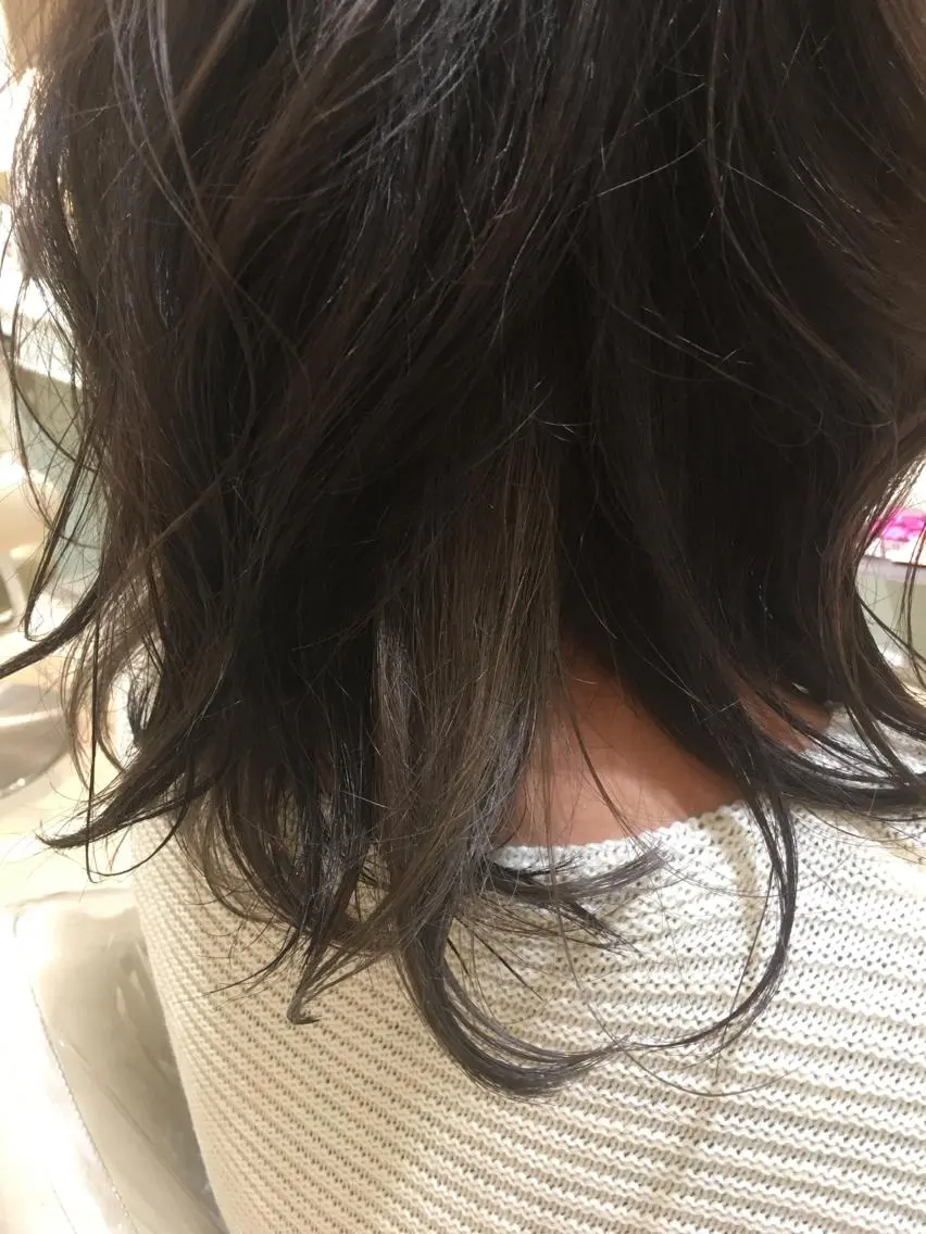 セミロング カラー ブリーチ ハイトーン/ブリーチ 山崎　悠次のヘアスタイル