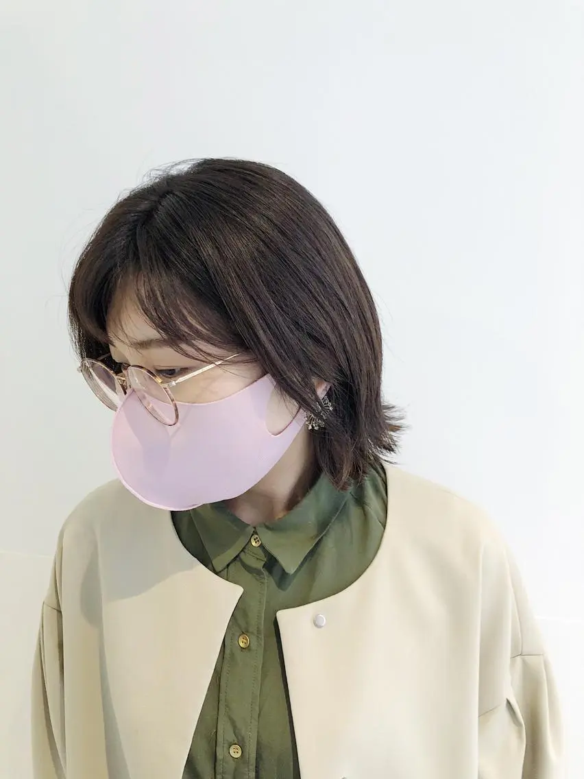ミディアム カラー ベージュカラー ブラウンカラー ブラウンベージュ カット ヘアカラー トリートメント 髪質改善/顔まわり 石原のヘアスタイル