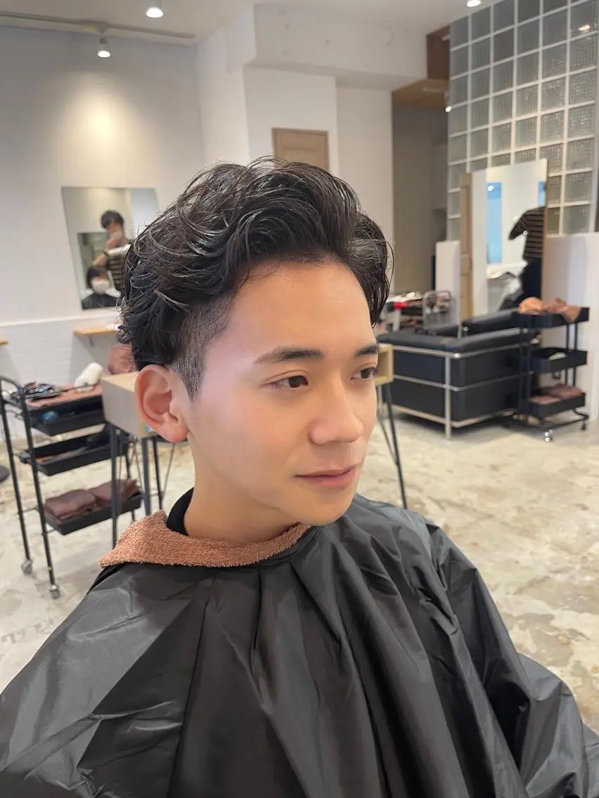 ショート パーマ メンズ メンズパーマ 似合わせカット カット パーマ トリートメント 悩みを解決💫似合せ RENのヘアスタイル