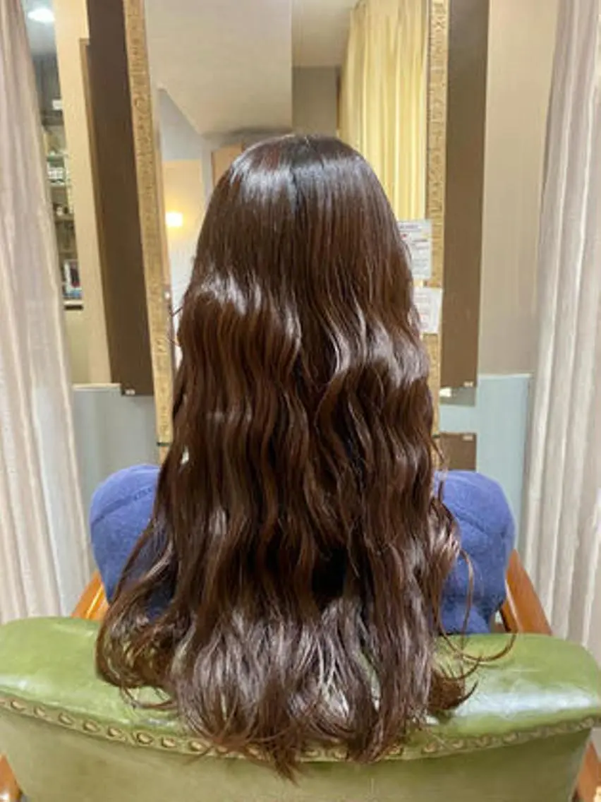 ロング 髪質改善/艶カラー ⚡️コメス/錦糸町のヘアスタイル