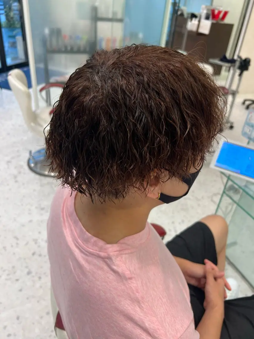 メンズ カット パーマ 宮下 志織のヘアスタイル