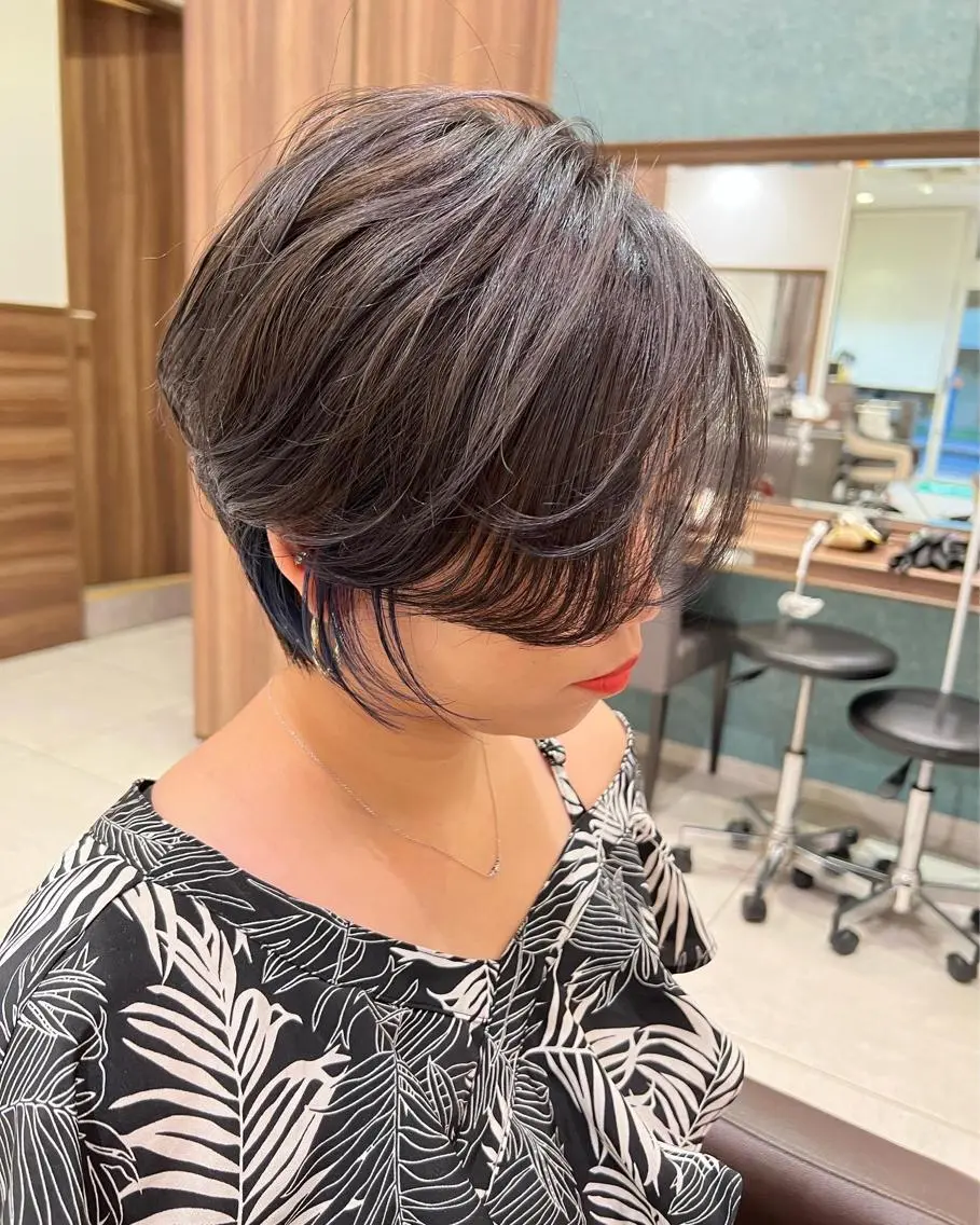 ショート ヘアカラー トリートメント 大人ショート/ 高下将一のヘアスタイル