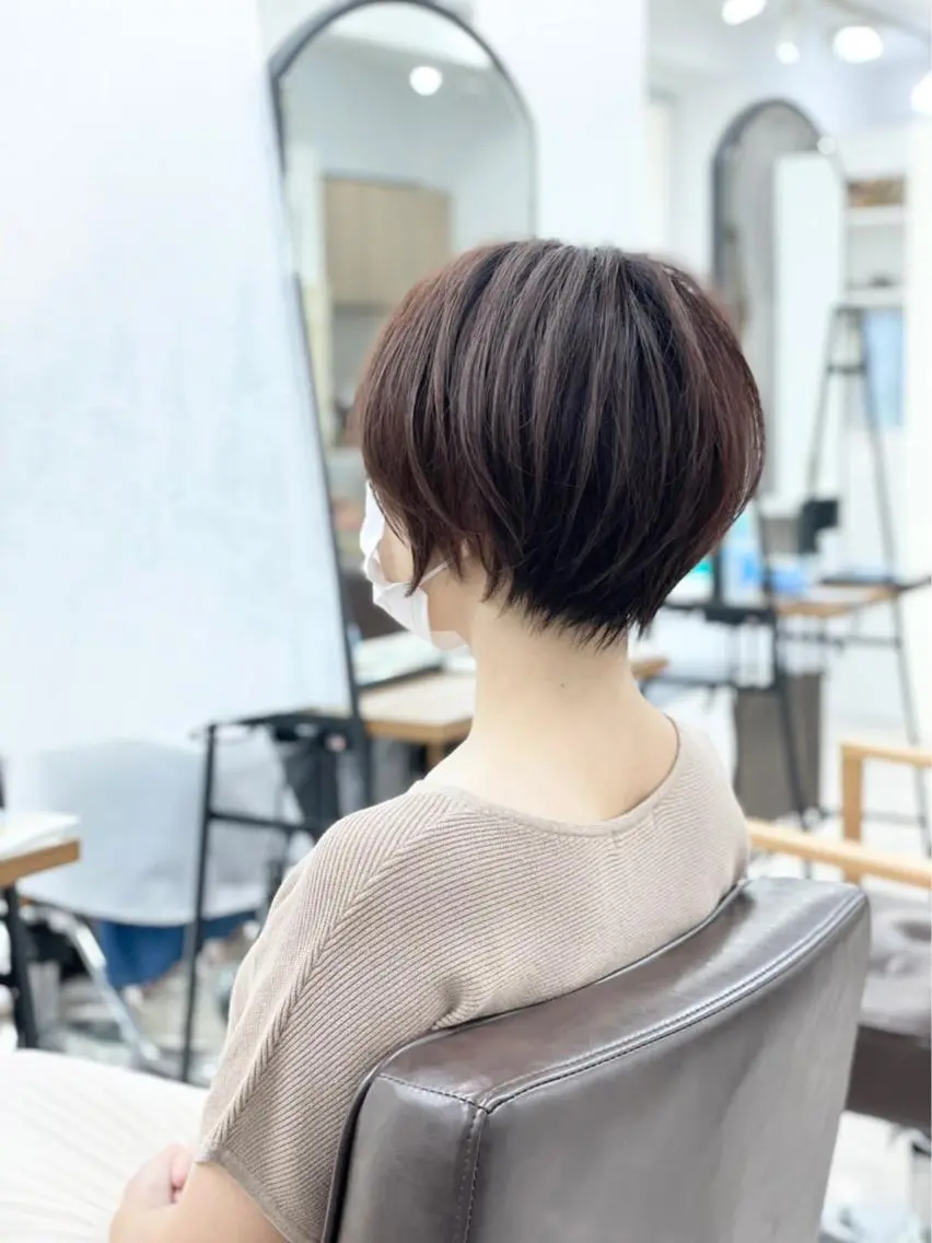 ショート カット トリートメント ハイライト&曲がる 縮毛矯正特化 玉置のヘアスタイル