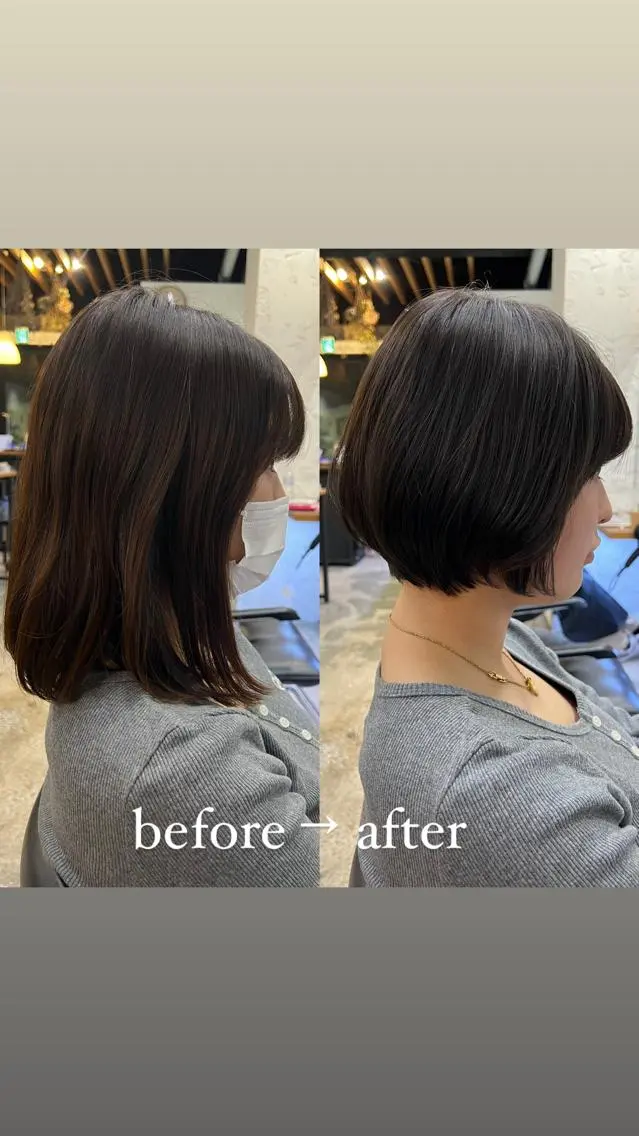 ショート カラー 骨格診断🍃ショート /ショートボブ✨岡元のヘアスタイル