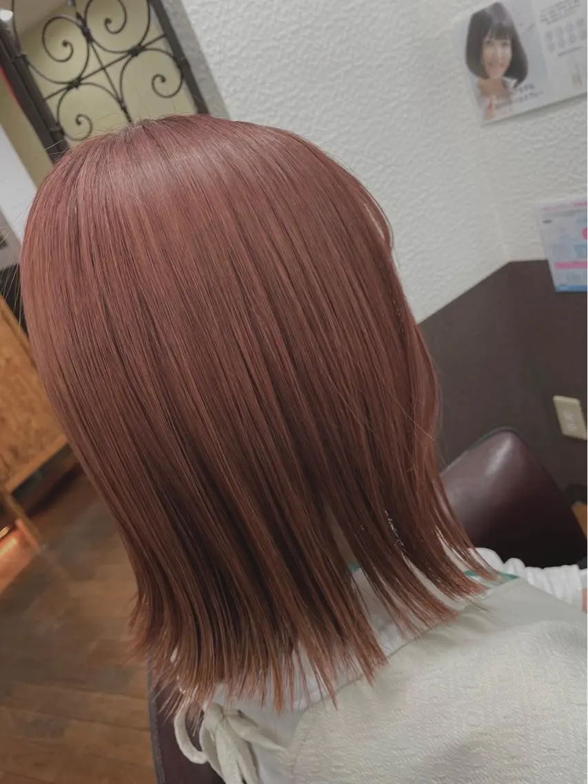 ミディアム カラー バレイヤージュ ミストバング ブリーチ 透明感カラー グラデーションカラー 大橋 綾子のヘアスタイル