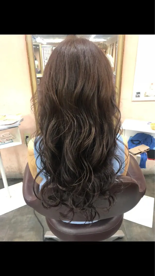 セミロング カラー 髪質改善ケア特化 石田のヘアスタイル
