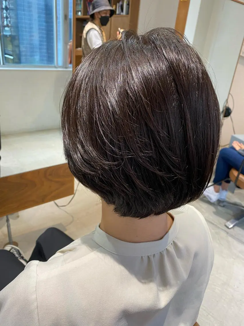 ショート 似合わせレイヤー 阿波座/ふじむらのヘアスタイル