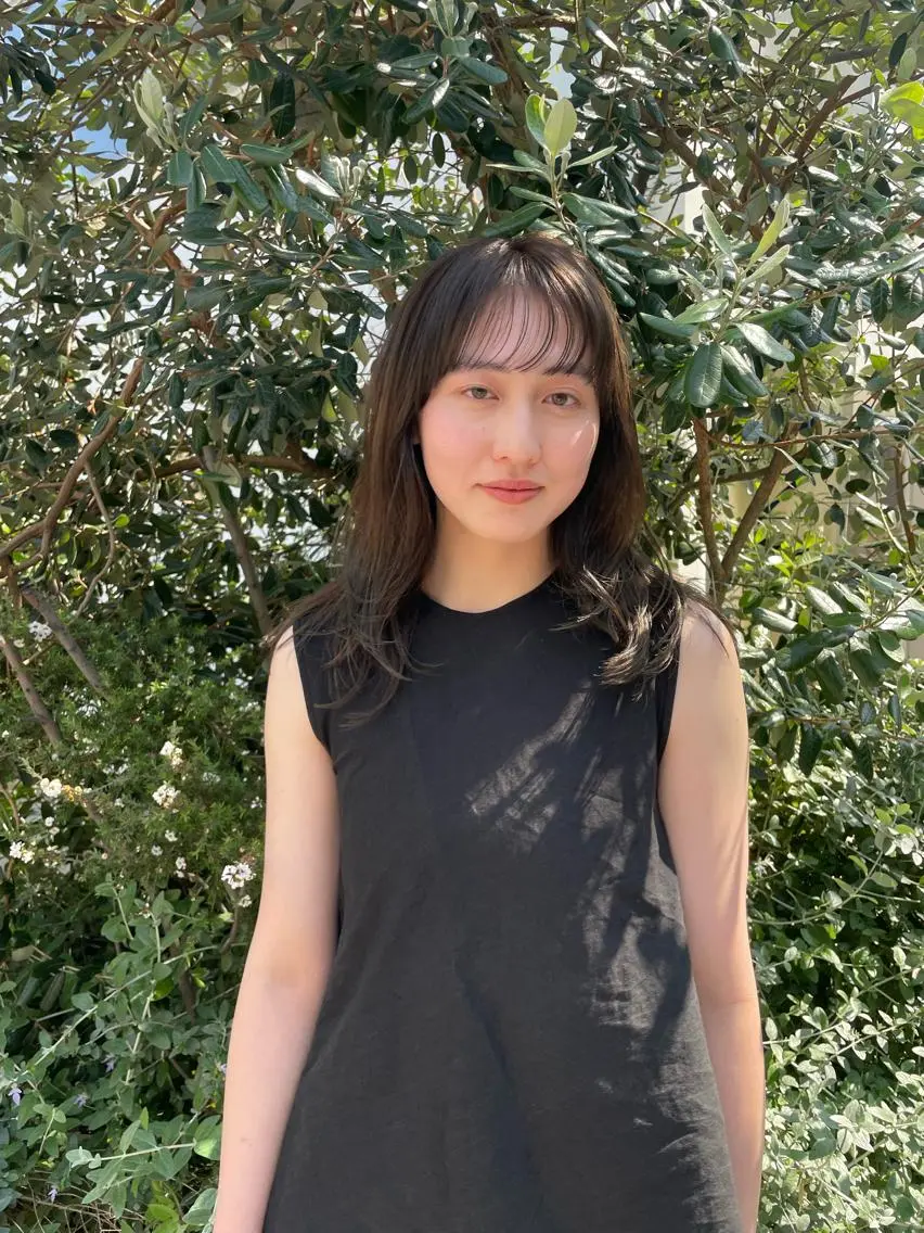 セミロング カット ヘアカラー トリートメント 佐伯 和佳のヘアスタイル