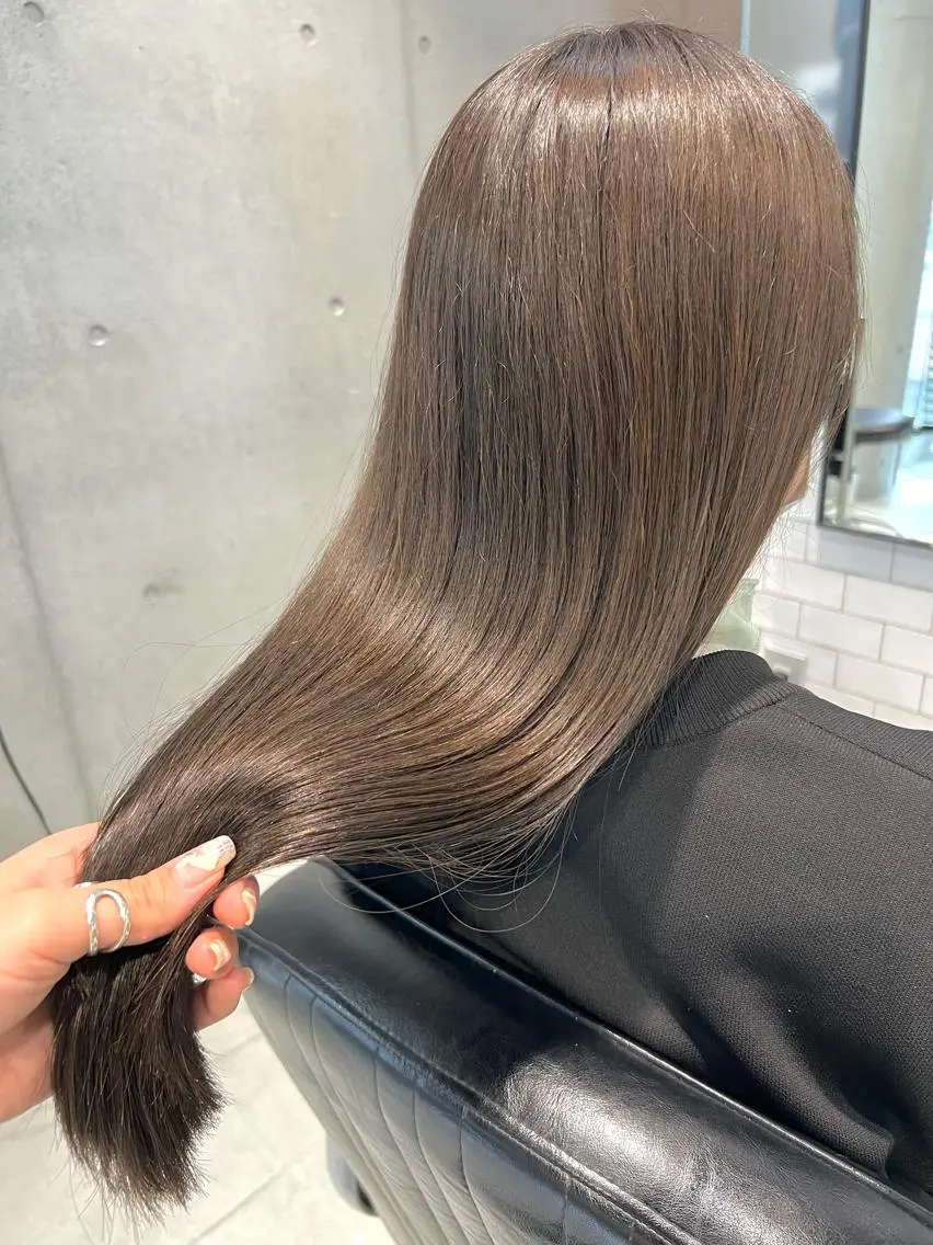 ミディアム カラー パーマ ヘアアレンジ メンズ キッズ ネイル マツエク・マツパ アイブロウ 丁寧なカウンセリング 🌿Chiemi🌿のヘアスタイル