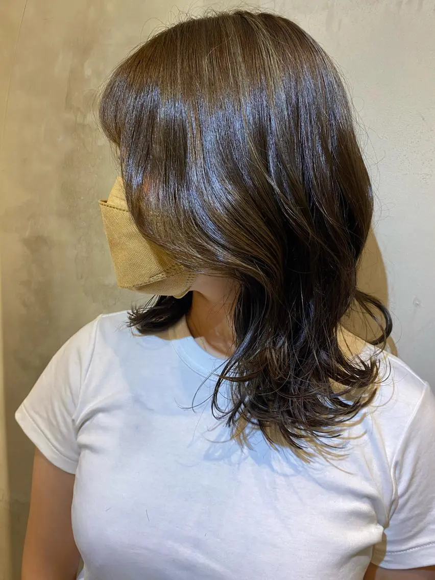 ショート カット ヘアカラー 縮毛矯正 トリートメント 新宿/顔周りカット +レイヤー=しずく♩のヘアスタイル