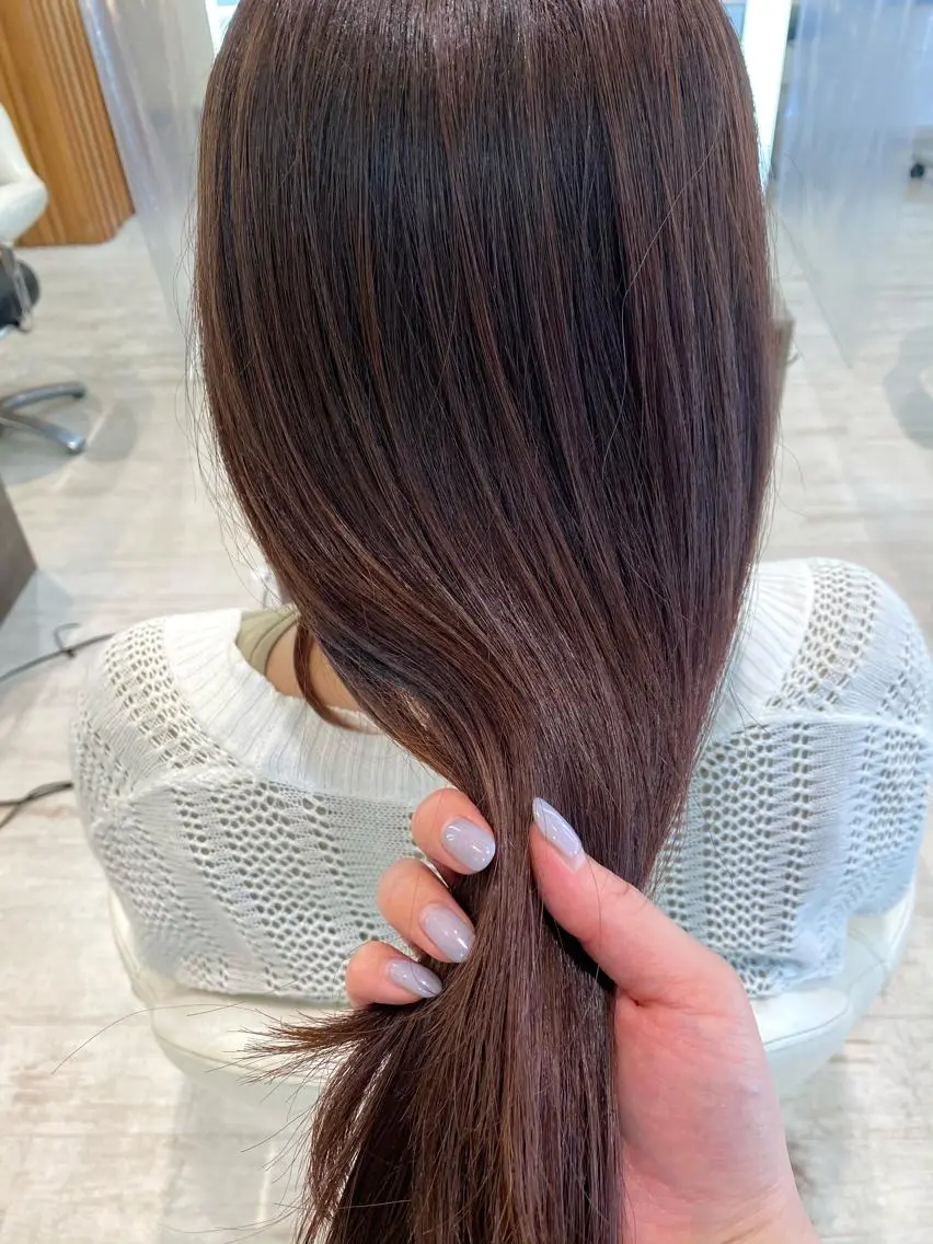 ロング カラー ブラウンカラー ピンクカラー ピンクブラウン ショート/ボブ🌿 大野ちかのヘアスタイル