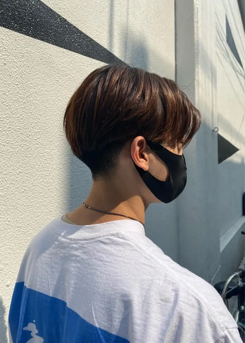 ショート カラー メンズ オカモト ミユウのヘアスタイル