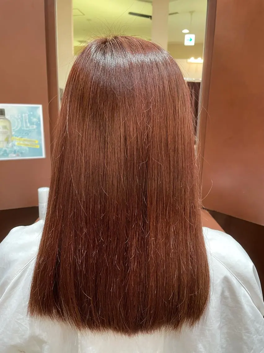 カラー ピンクカラー 井上 真里奈のヘアスタイル