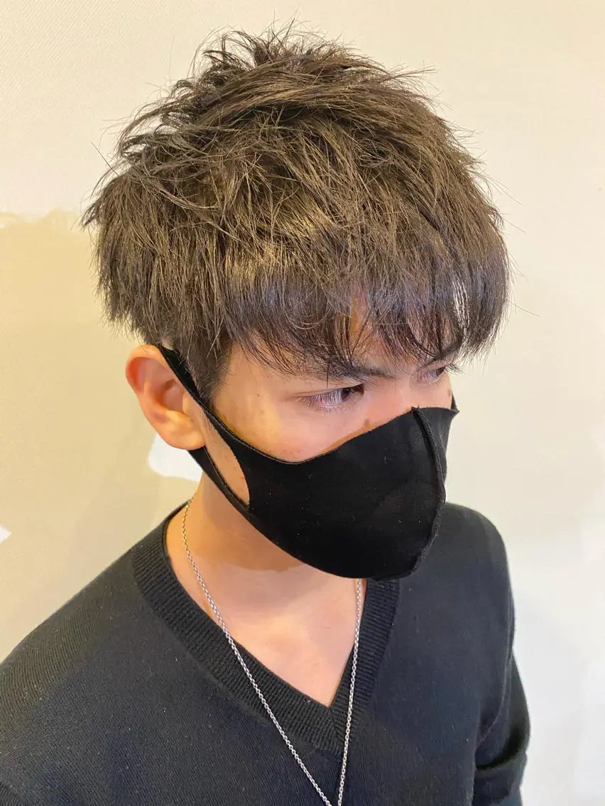 メンズ デザインカラー モデル募集🌈のヘアスタイル