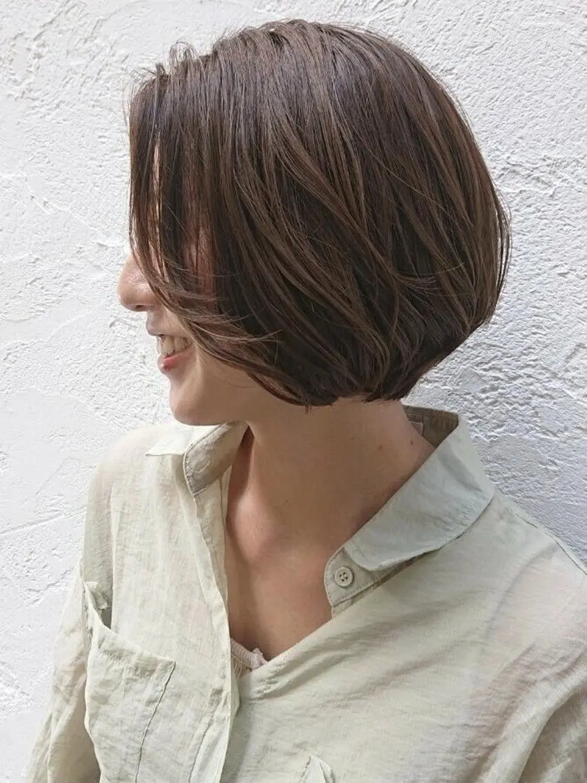 ショート カラー カット ヘアカラー トリートメント 似合わせカット 銀座/アライ カズヤのヘアスタイル