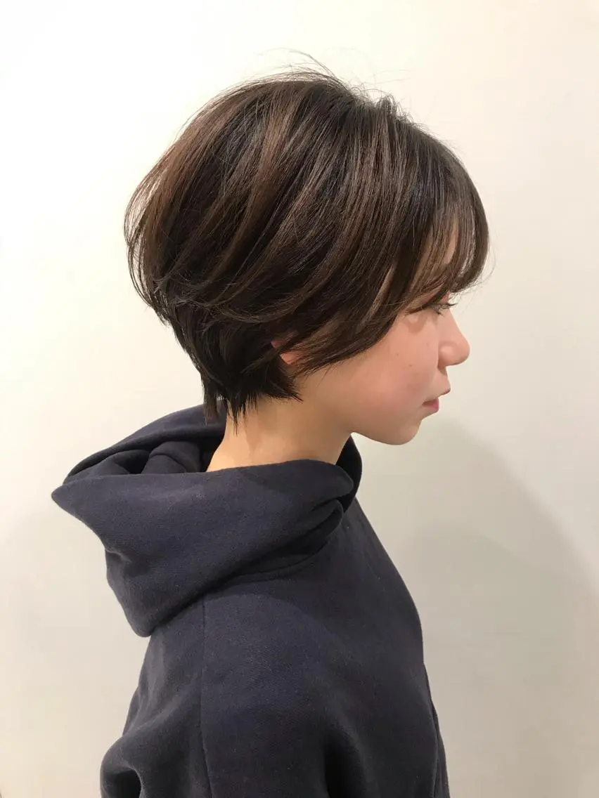 ショート クロスパーマ松永裕久 似合わせカットのヘアスタイル