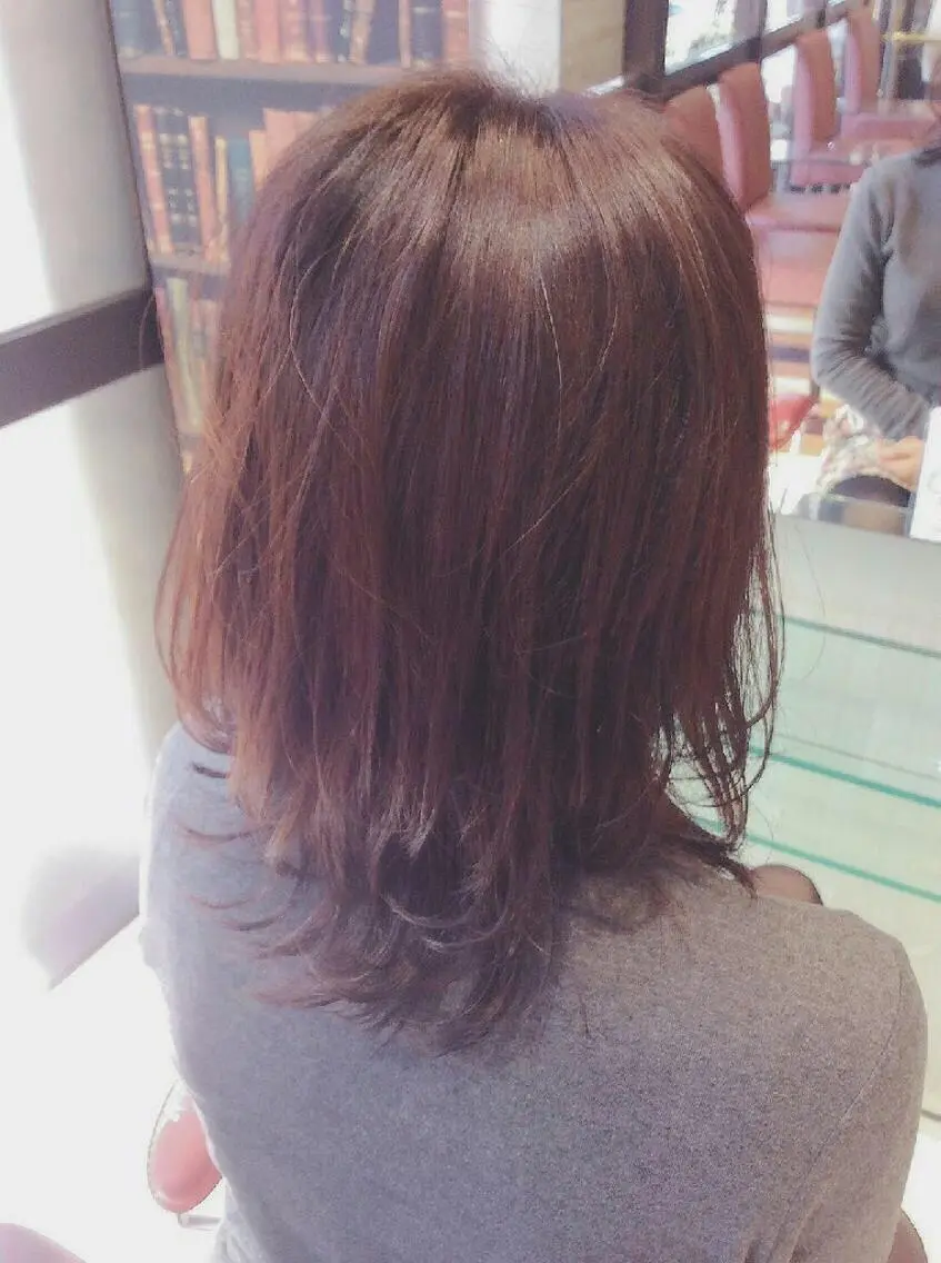 セミロング ヘアアレンジ 高岡 杏実のヘアスタイル