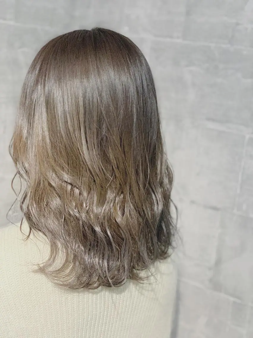 セミロング メンズスタイル バレイヤージュ　齋藤のヘアスタイル