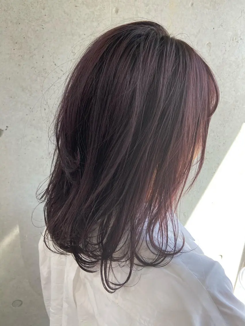 ミディアム カラー カット ヘアカラー トリートメント 川端 康介のヘアスタイル