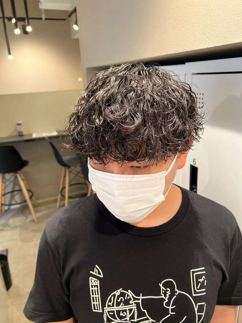 ミディアム ミディアムパーマ カット パーマ ALLYS 中島史優のヘアスタイル