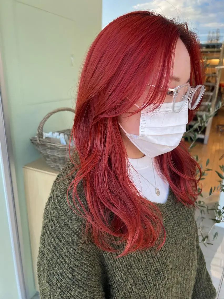 ロング カラー カット ヘアカラー トリートメント 武田 久司のヘアスタイル
