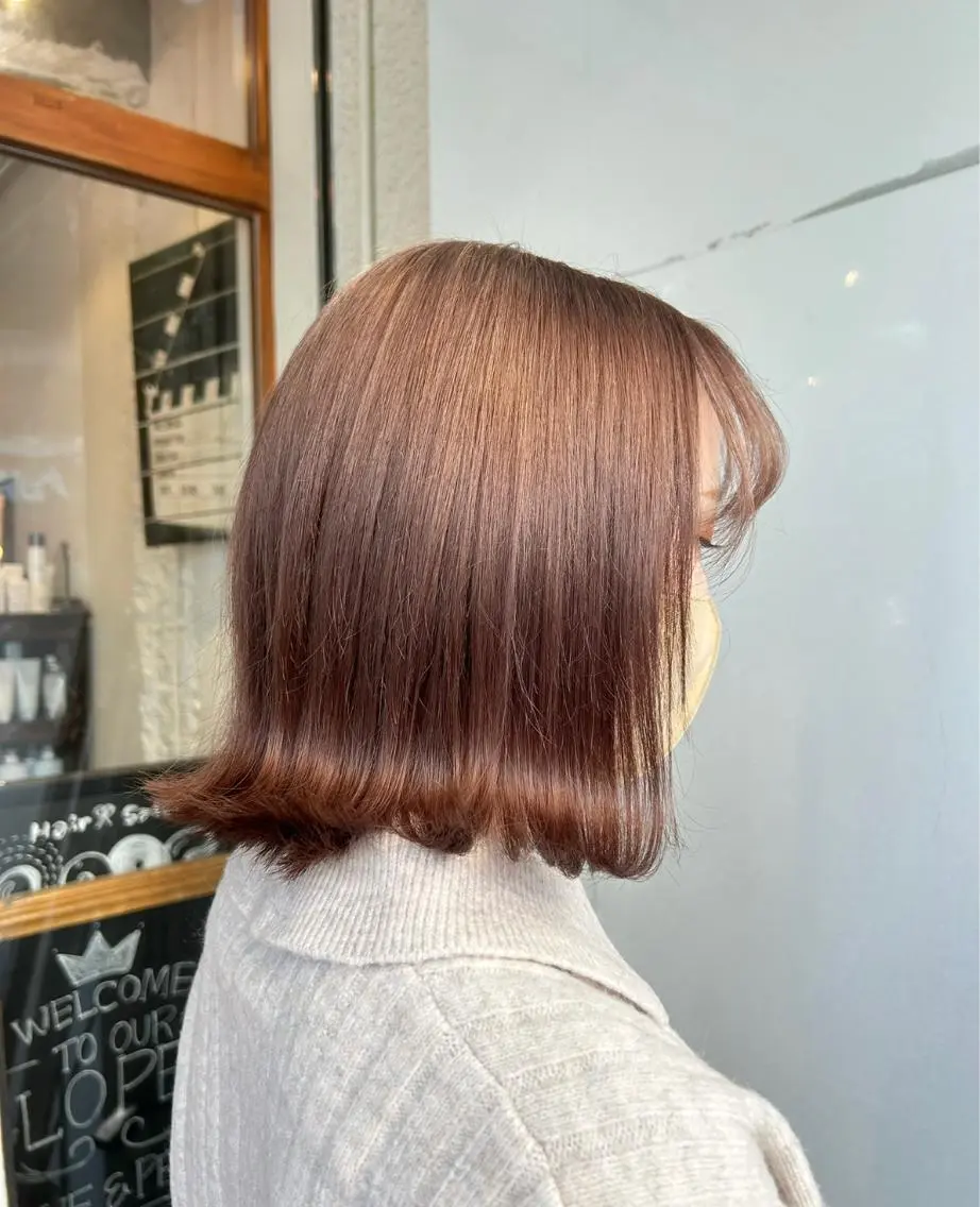 ミディアム ヘアカラー ゆうき あすかのヘアスタイル