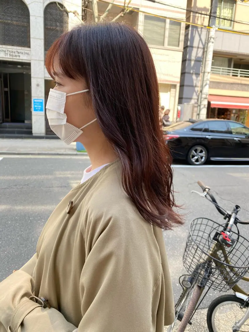 ロング カラー ヘアアレンジ 韓国好き🇰🇷 美容師MIKUのヘアスタイル