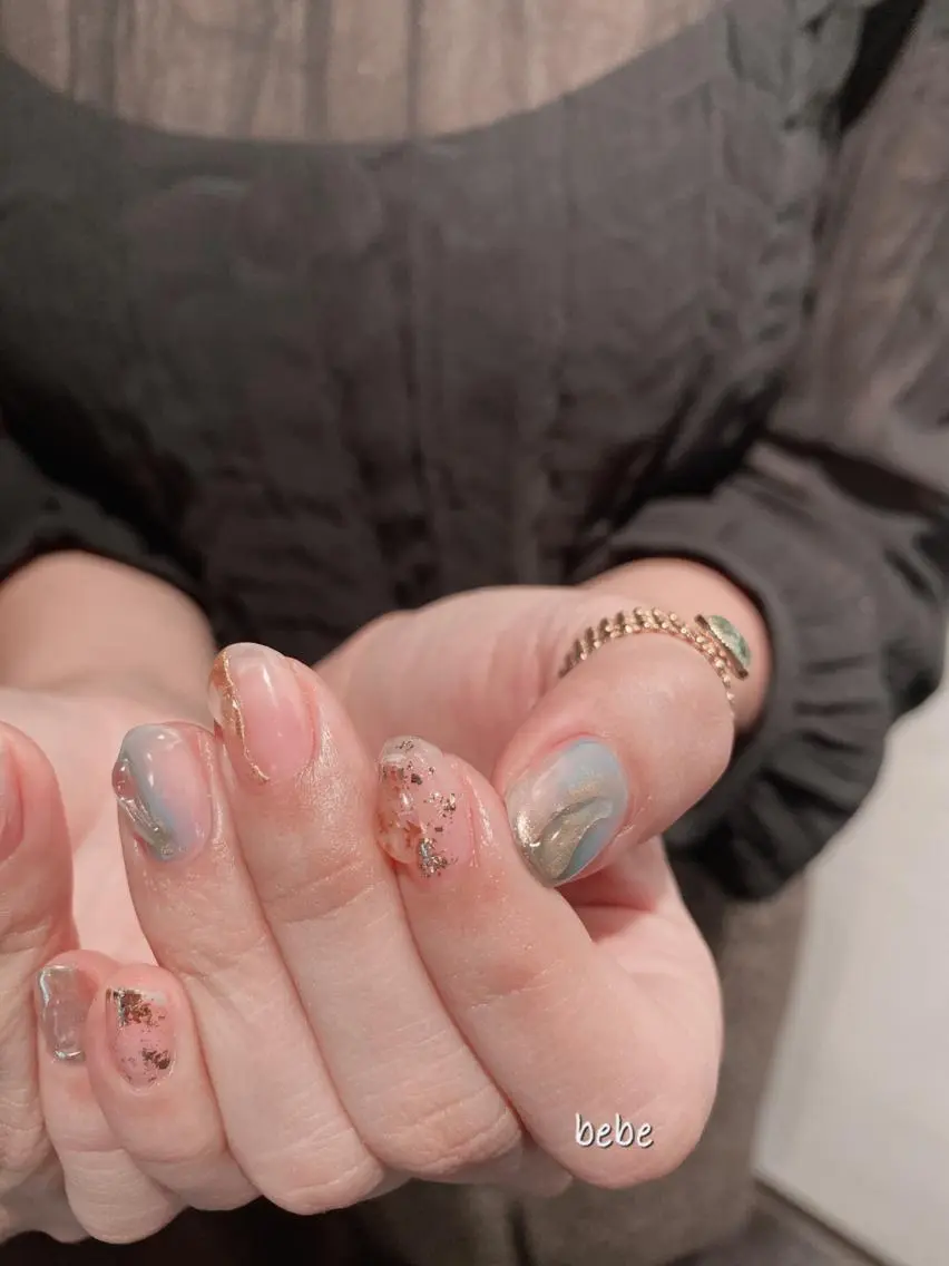 ネイル アートネイル ニュアンスネイル ハンドネイル Ann nailのネイルデザイン