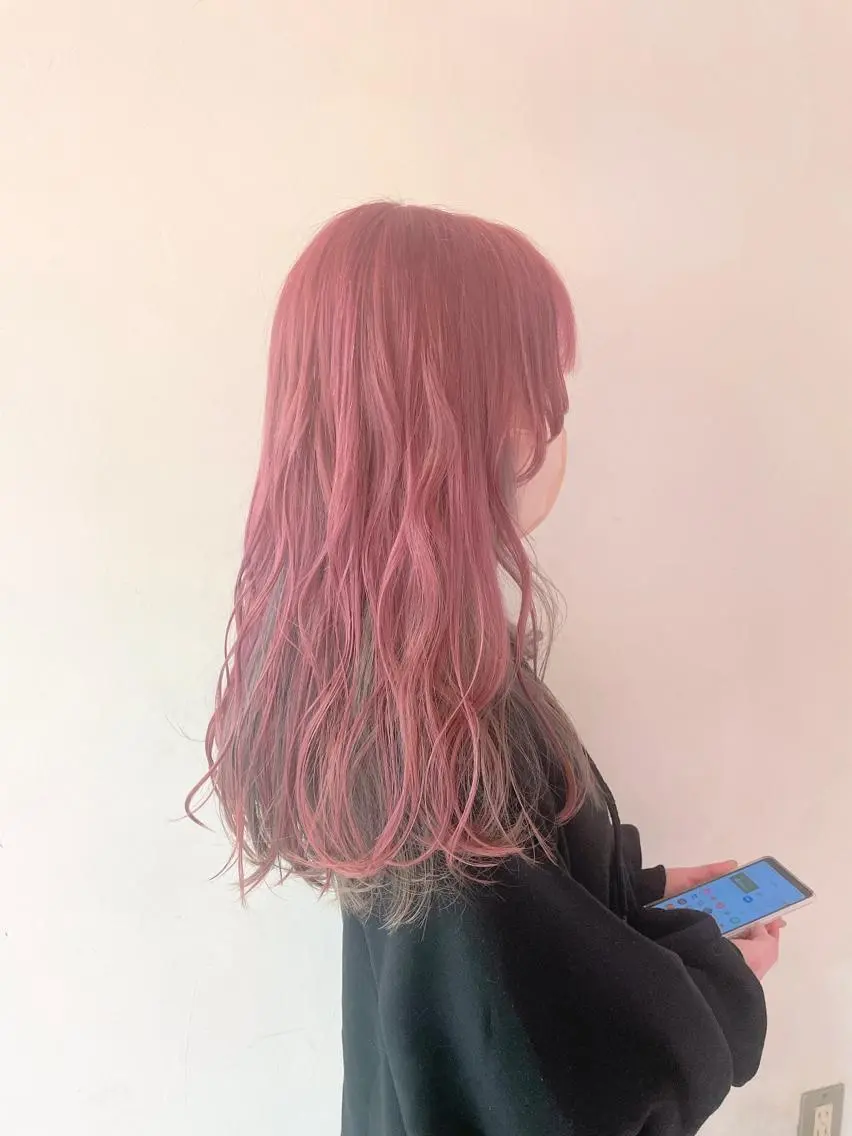 ロング カラー バレイヤージュ ブリーチ ケアブリーチ ダブルカラー イヤリングカラー ヘアカラー トリートメント ブリーチの神 KYONのその他イメージ