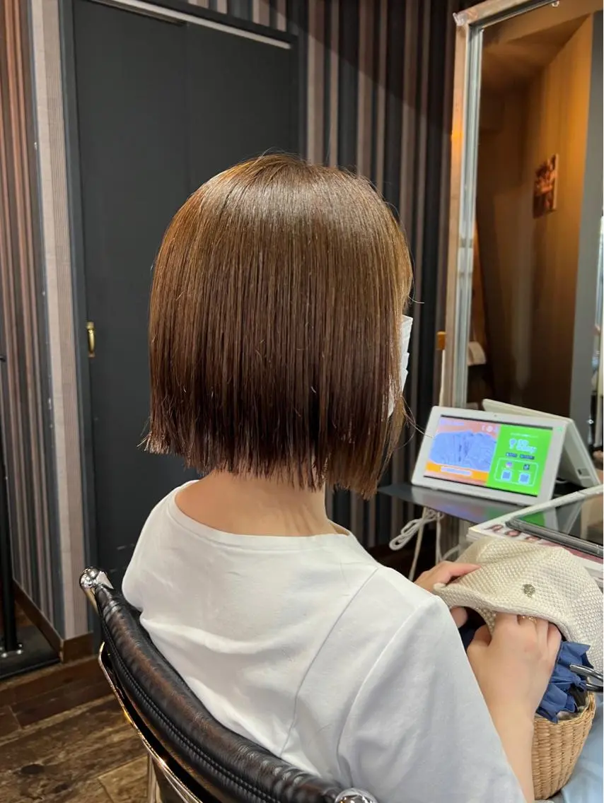 セミロング カラー ヘアアレンジ ✨前田 優・2拠点✨ ✨恵比寿・札幌店✨のヘアスタイル