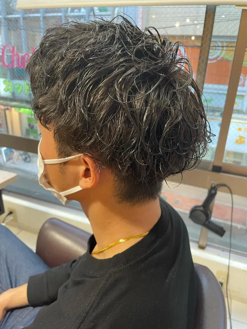 ショート パーマ メンズ 辻堂メンズ特化 YU-YAのヘアスタイル