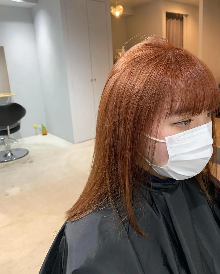 セミロング カラー ボブパーマコテ巻き風 パーマNo1深江秀平のヘアスタイル