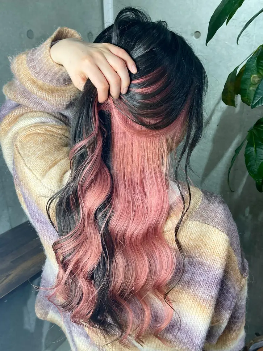 カラー ピンクカラー ヘアカラー Kazu 🌠名古屋 ハイトーン/レイヤーのヘアスタイル