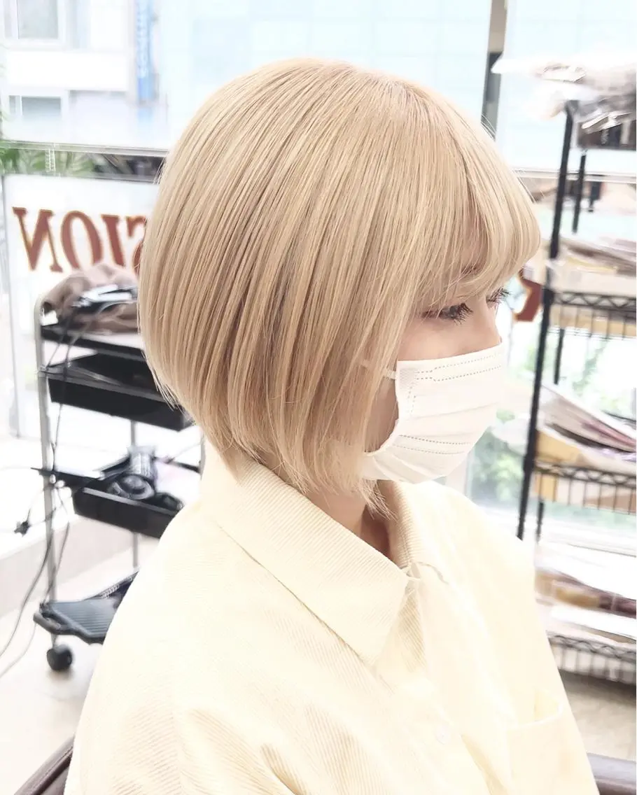 ショート カラー ヘアカラー トリートメント TAKATO ✨ハイトーン✨のヘアスタイル