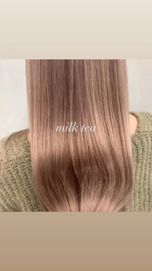 ミディアム カラー カット ヘアカラー トリートメント ハイトーン特化サロン 代表 中谷蓮のヘアスタイル