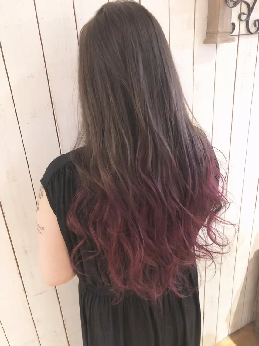 ロング ヘアカラー トリートメント Noe心斎橋 堀田 朋宏のヘアスタイル