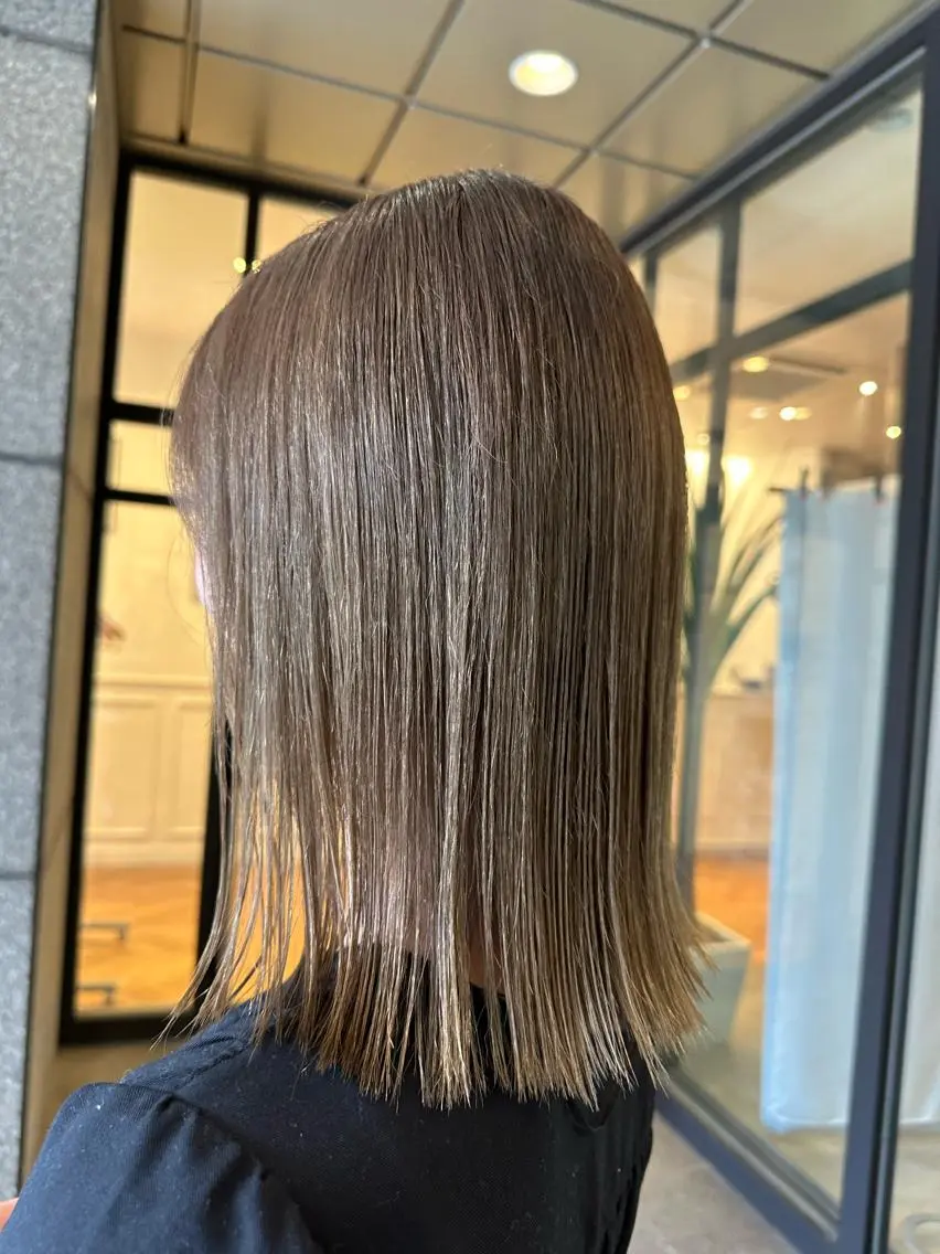 ミディアム カラー ヘアカラー 野田 カレンのヘアスタイル
