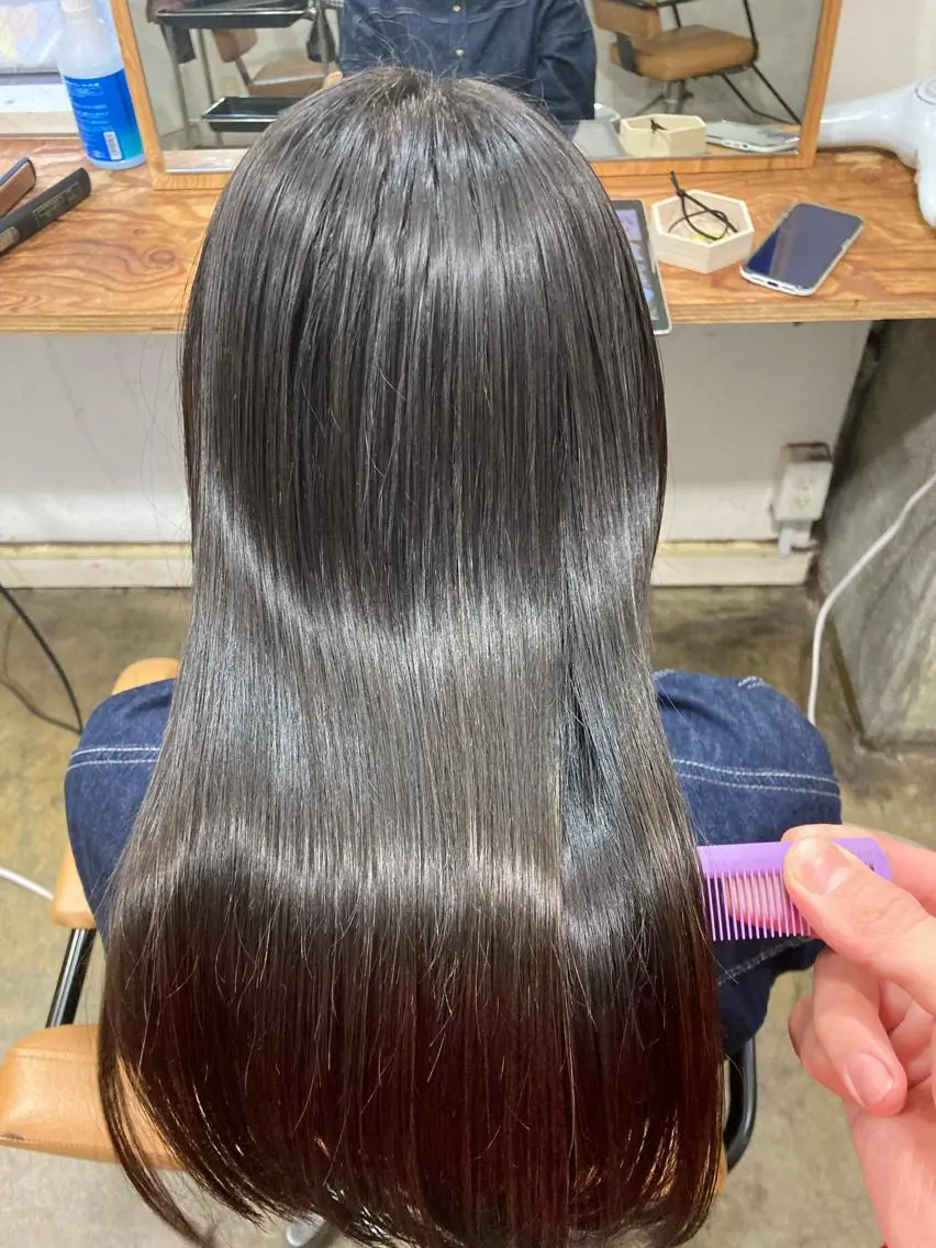 ロング カラー 髪質改善 トリートメント 🌸髪質改善特化🌸 店長 ゆうやのヘアスタイル