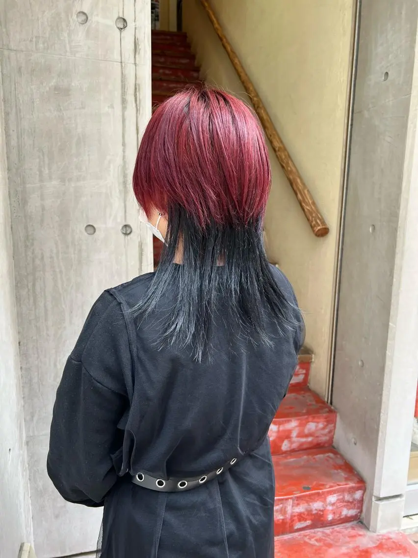 セミロング カラー インナーカラー 「sumi」 AMIのヘアスタイル