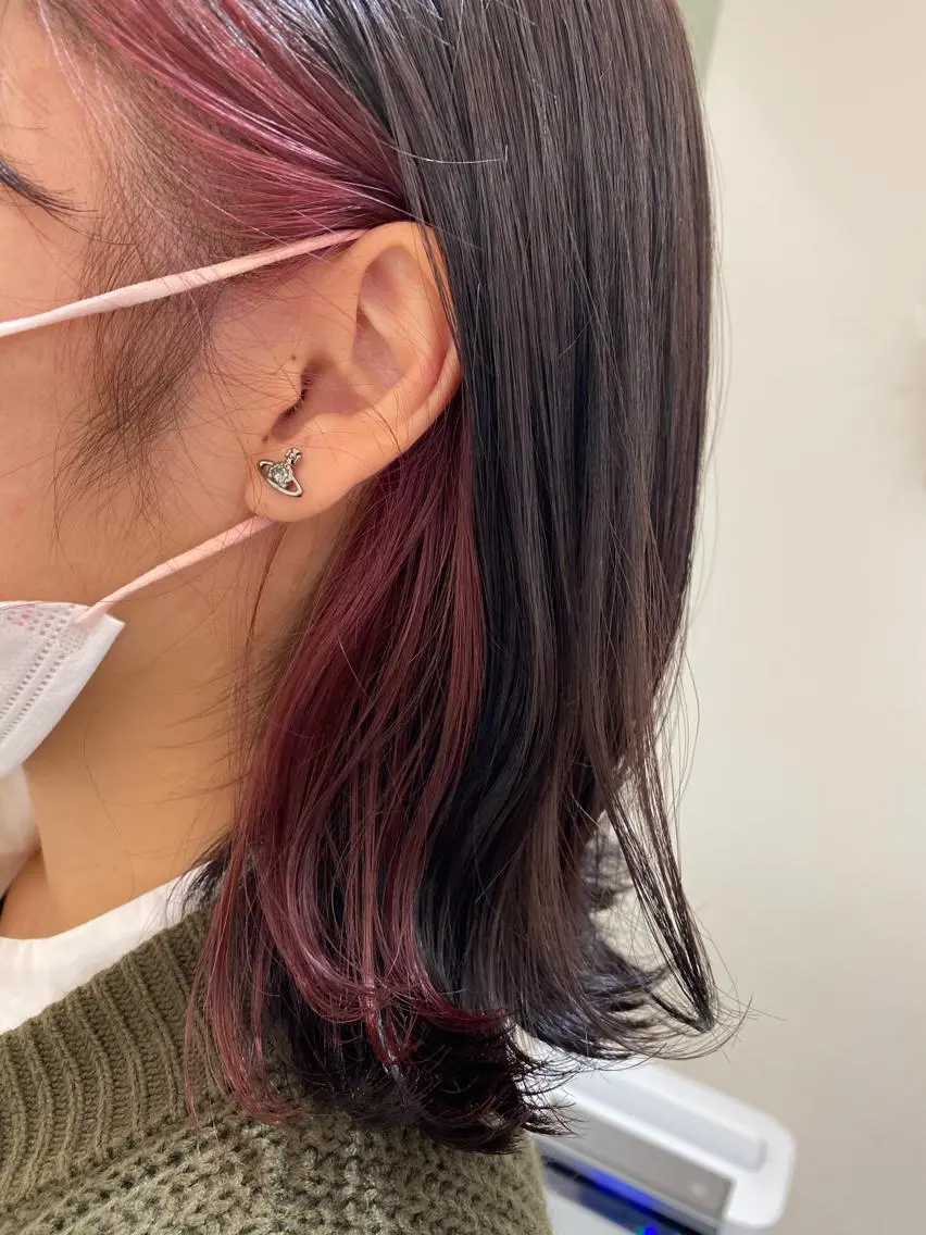 ミディアム カラー 銀座メンズ専門🖤 叶奈々のヘアスタイル