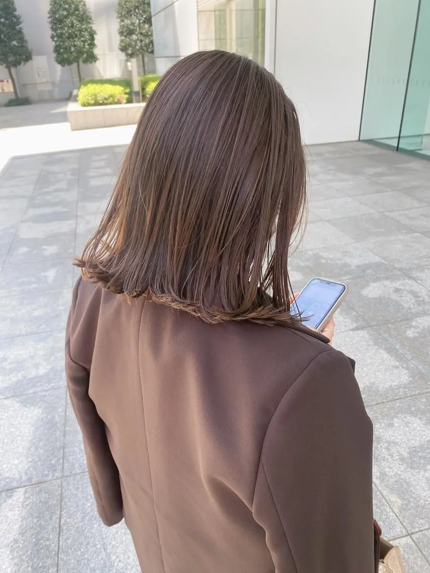 ミディアム カラー ヘアアレンジ カット ヘアカラー トリートメント 【代表】 たき〜のヘアスタイル