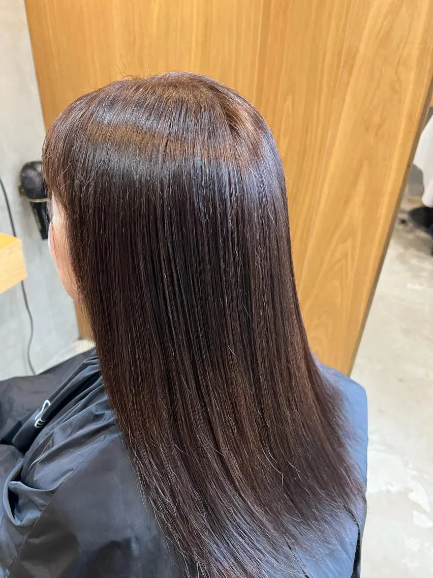 ロング カラー 菅 康志のヘアスタイル