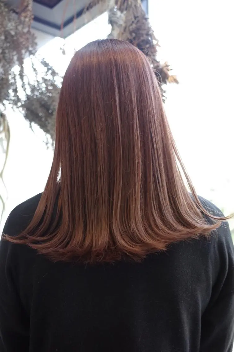 ミディアム カラー カット ヘアカラー トリートメント suvvy hairsalonのヘアスタイル