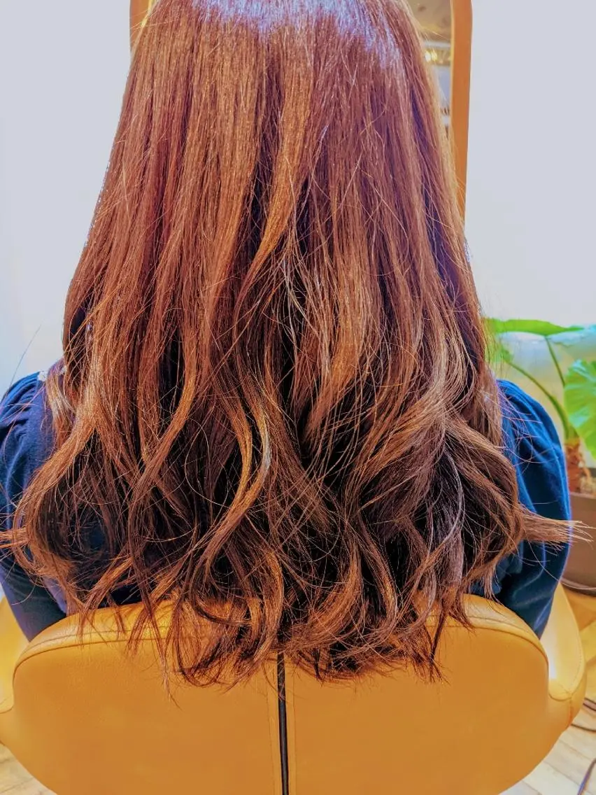 セミロング カラー ラベンダーカラー newi 天王寺　 masakoのヘアスタイル